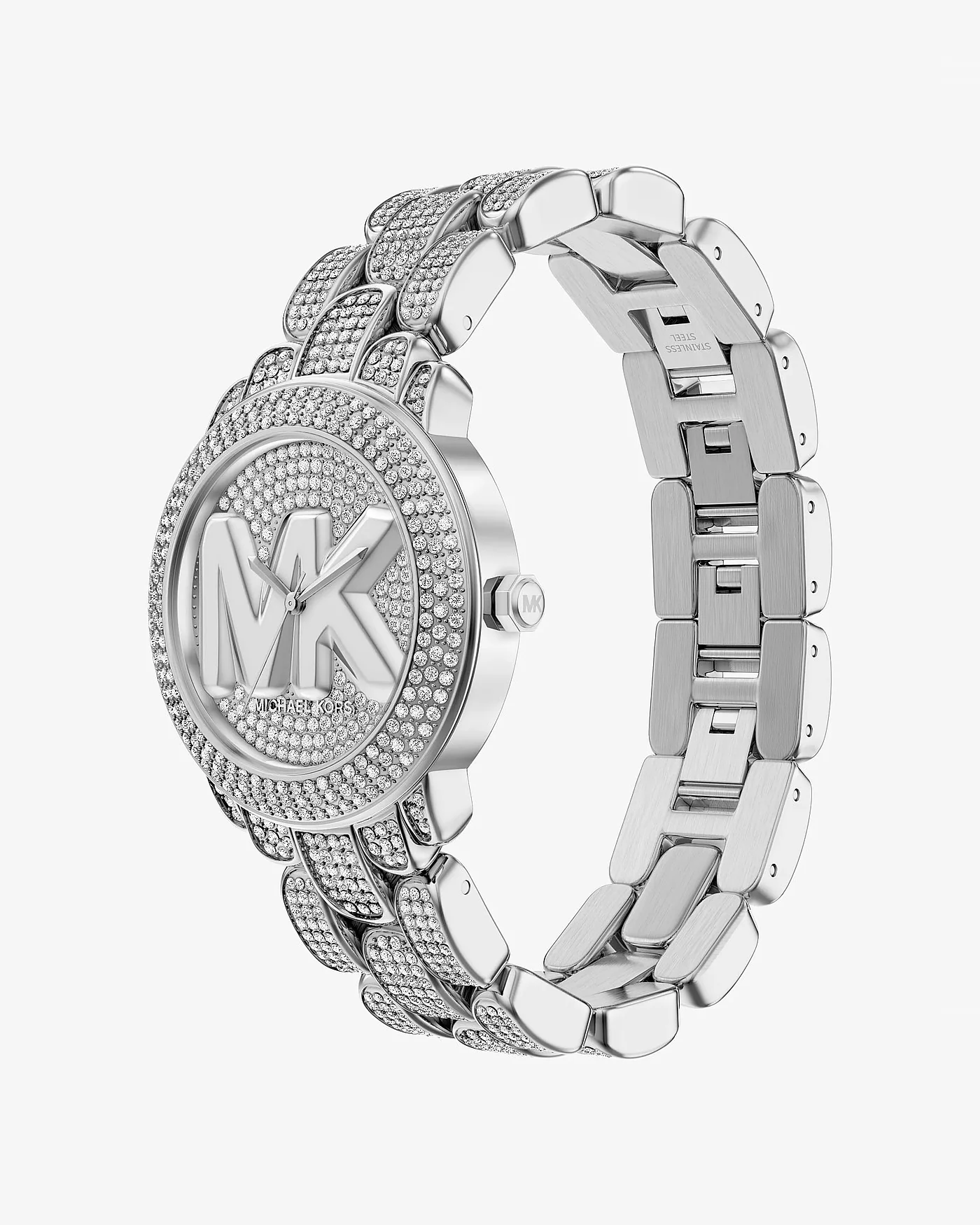 Часы Michael Kors Phoebe с паве, серебристые — 5