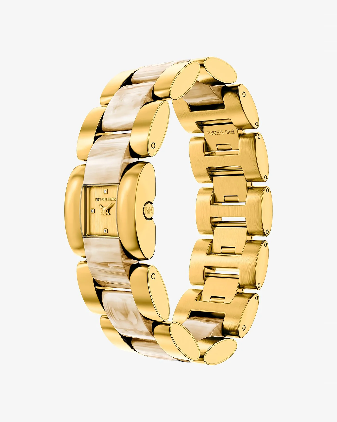 Часы Michael Kors Petite Darrington золотистые с ацетатом — 5