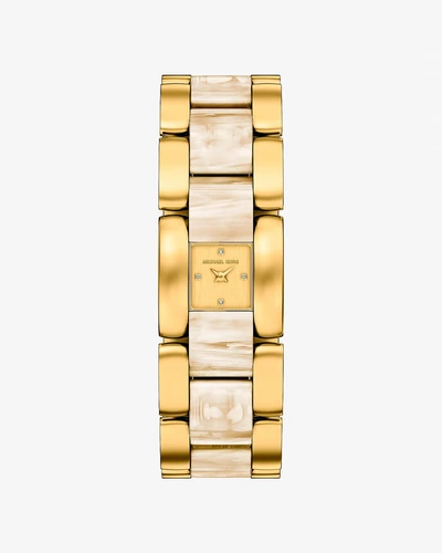 Часы Michael Kors Petite Darrington золотистые с ацетатом
