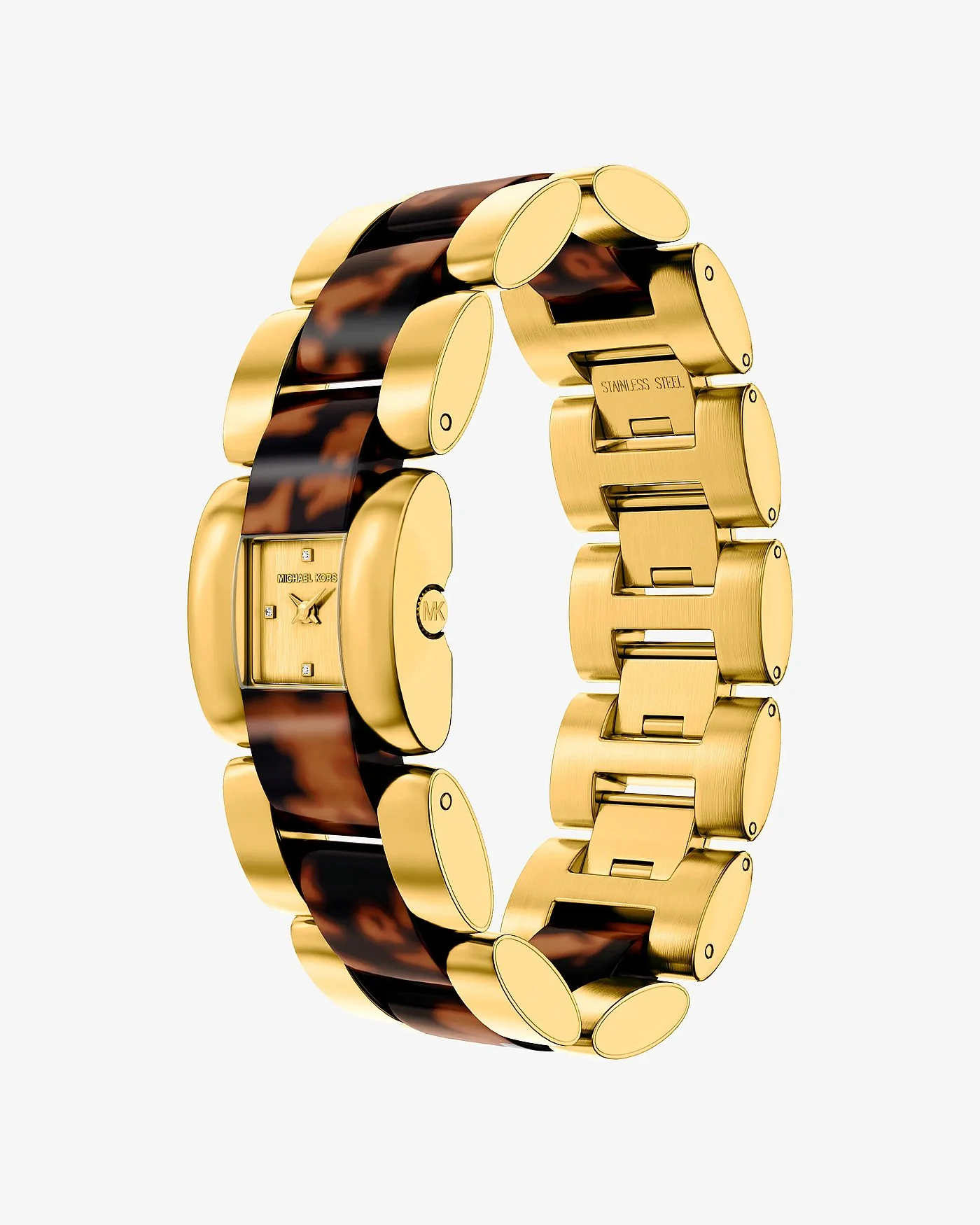 Часы Michael Kors Petite Darrington золотистые с черепаховым ацетатом — 5
