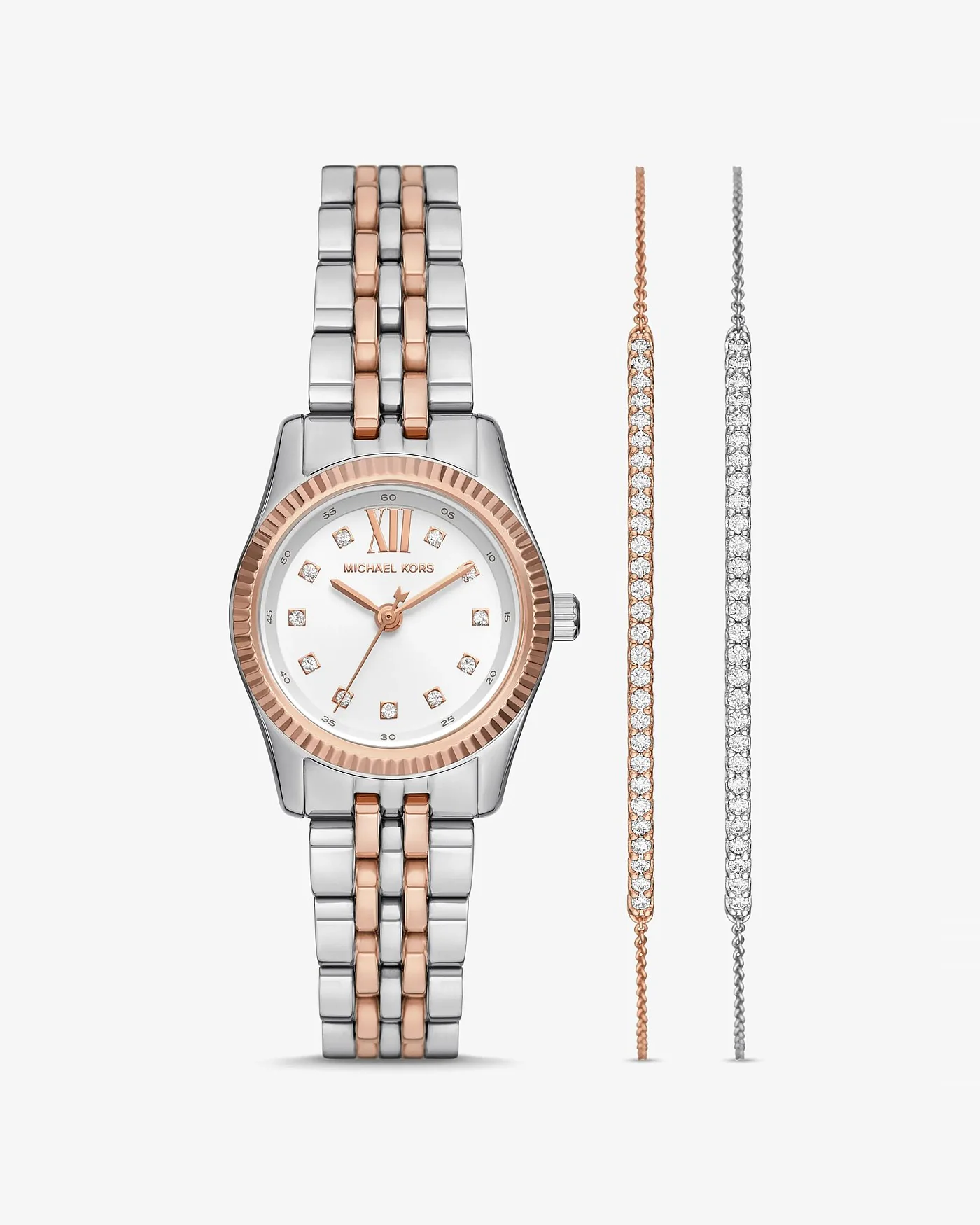 Женские часы Michael Kors Lexington с паве, комплект с браслетом — 1