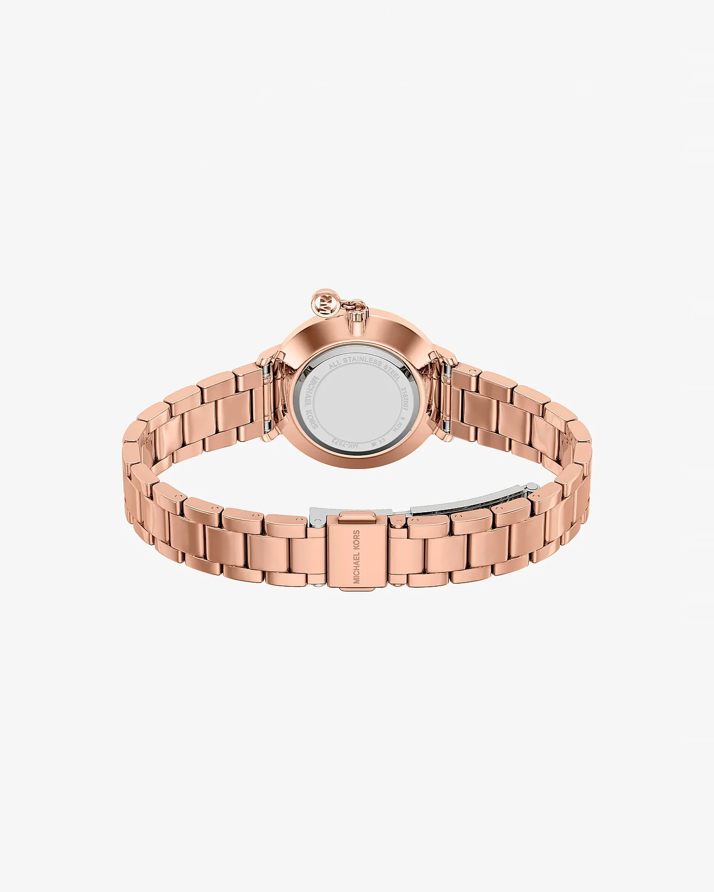 Часы Michael Kors Mini Pyper с паве в оттенке розового золота — 4