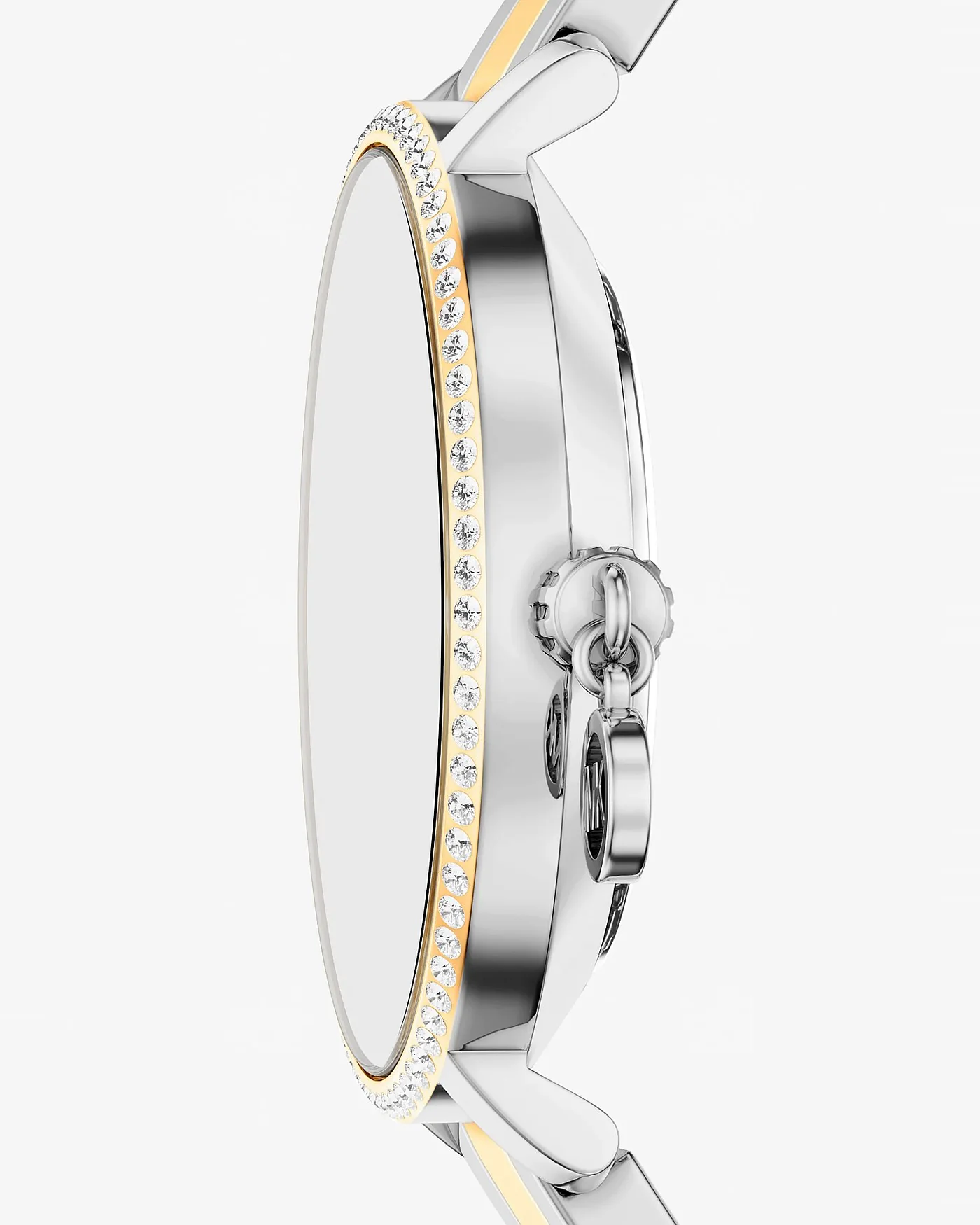 Часы Michael Kors Mini Pyper с паве, двухцветные — 2