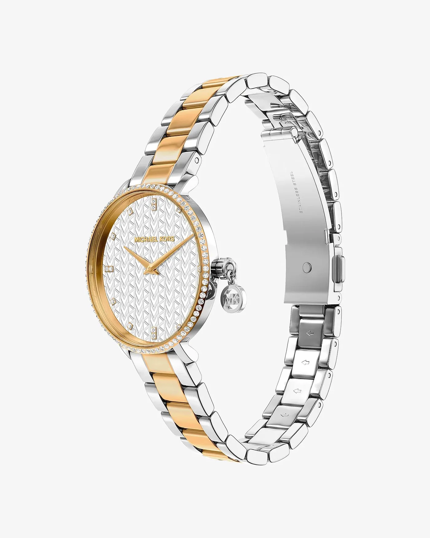 Часы Michael Kors Mini Pyper с паве, двухцветные — 5