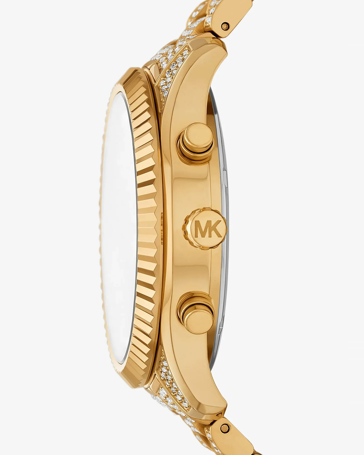 Женские часы Michael Kors Oversized Lexington золотистого цвета с паве — 2