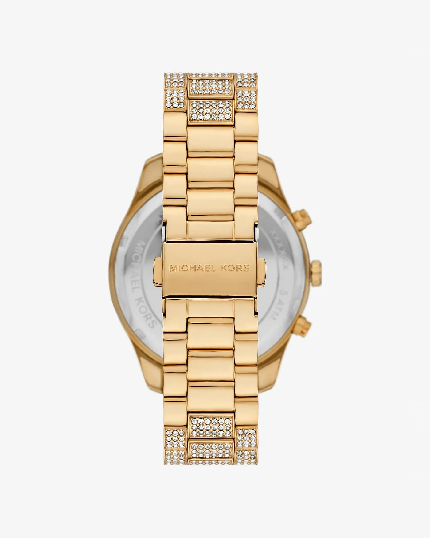 Женские часы Michael Kors Oversized Lexington золотистого цвета с паве — 3