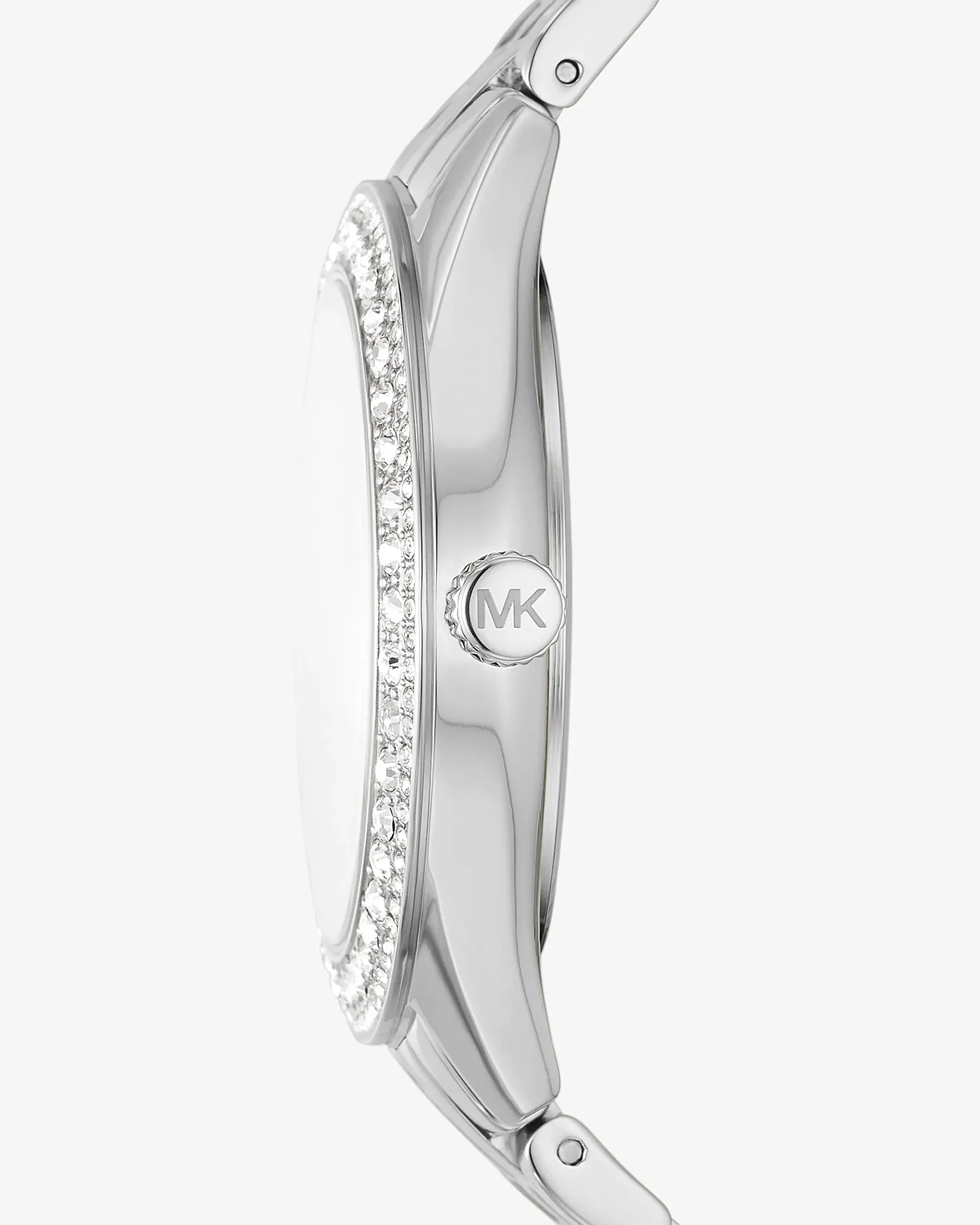 Часы Michael Kors Harlowe с паве серебристого цвета — 2