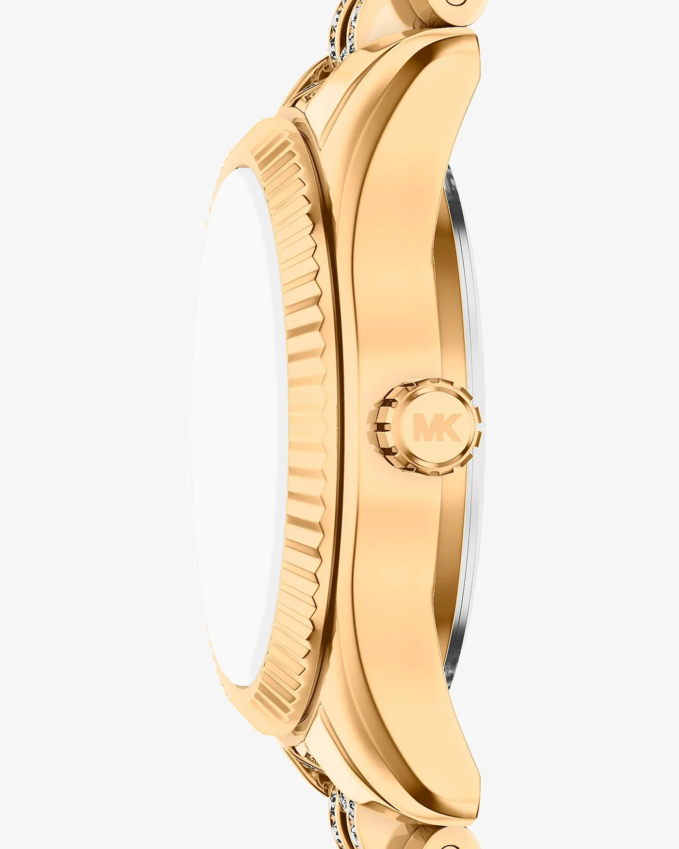 Женские часы Michael Kors Petite Lexington с паве золотистые — 2