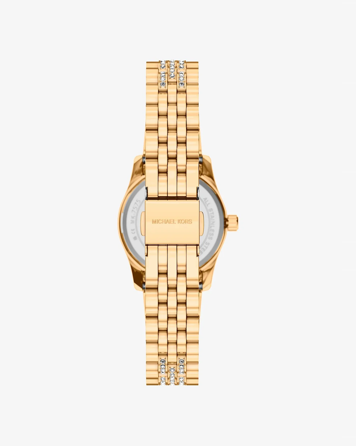 Женские часы Michael Kors Petite Lexington с паве золотистые — 3