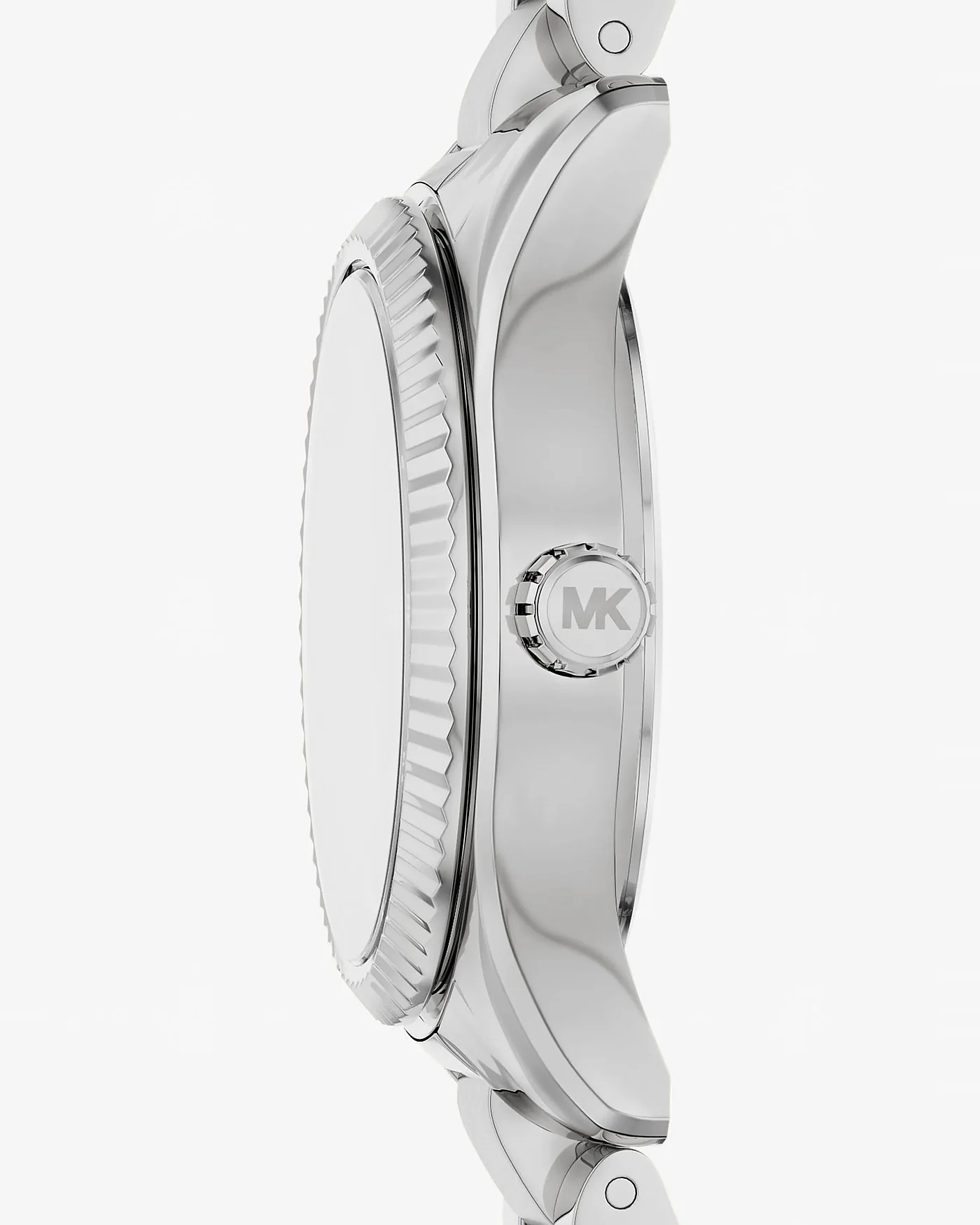 Женские часы Michael Kors Petite Lexington с паве серебристые — 2