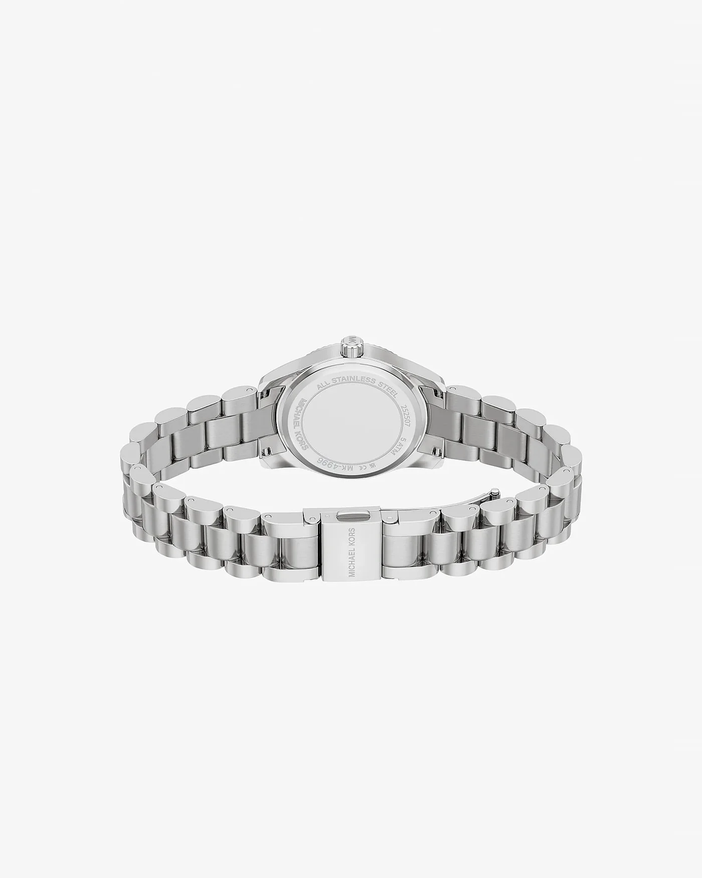 Женские часы Michael Kors Petite Lexington с паве серебристые — 4