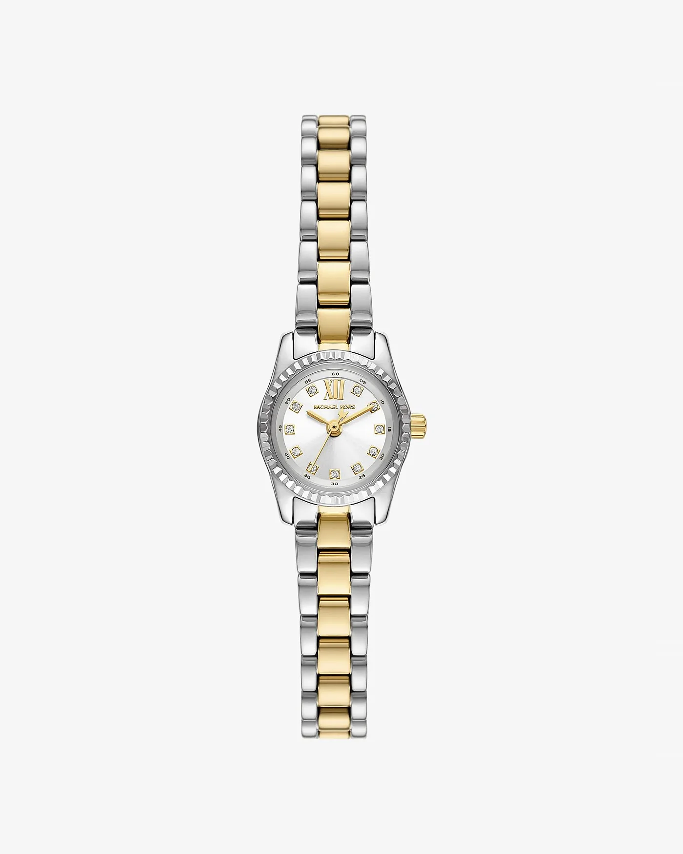 Часы Michael Kors Micro Lexington с паве двухцветные — 1