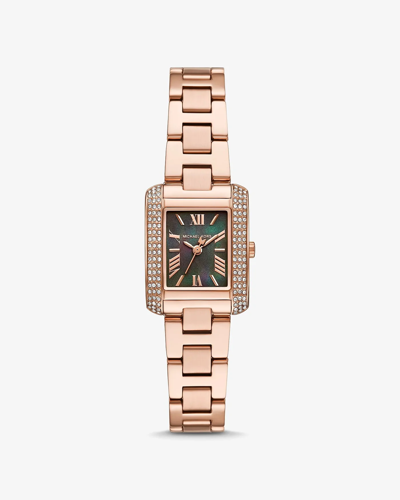 Часы Michael Kors Mini Emery Pavé розово-золотистые — 1