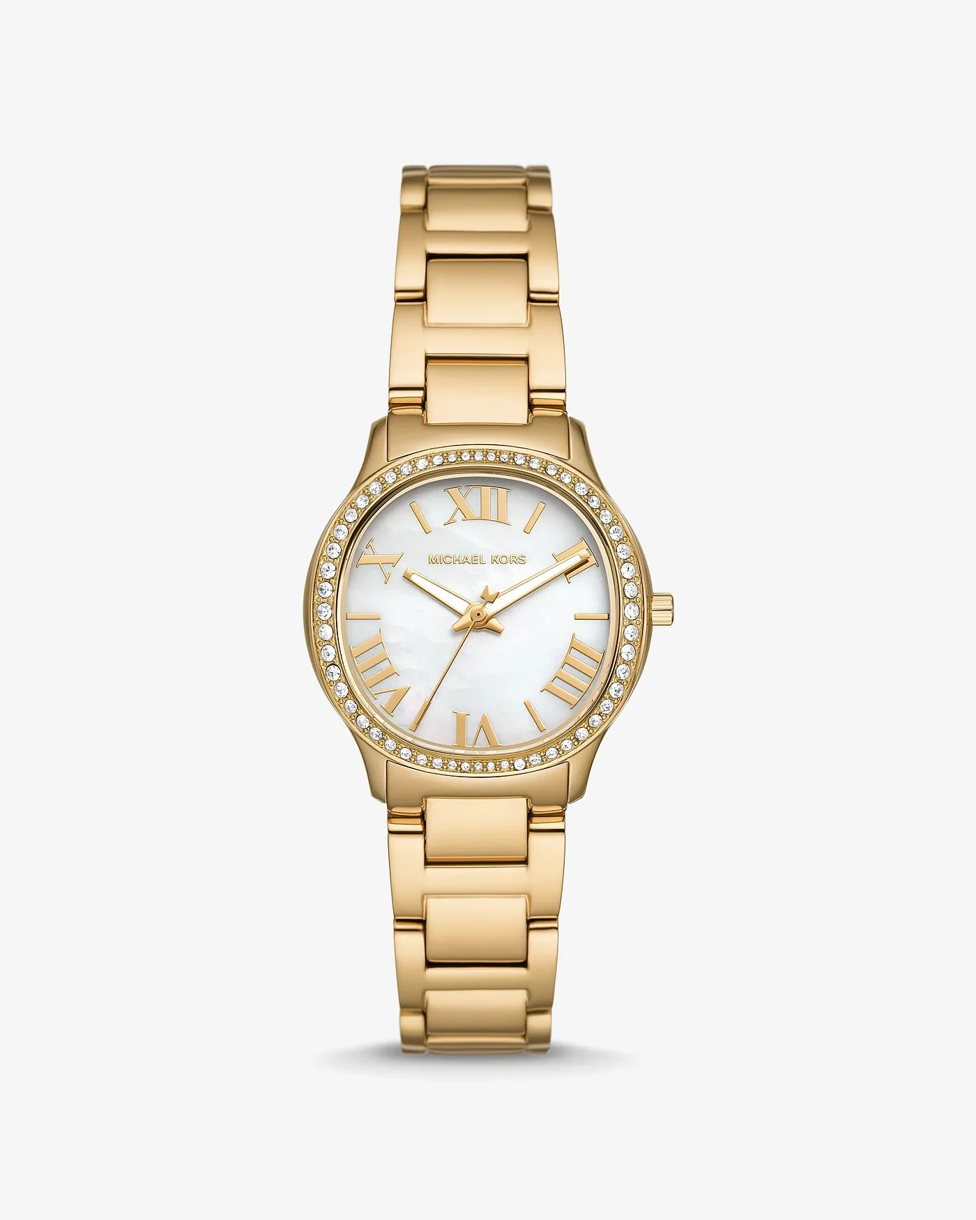Часы Michael Kors Mini Sage Pavé золотистого тона — 1