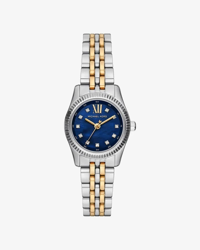 Часы Michael Kors Mini Lexington с паве, двухцветные