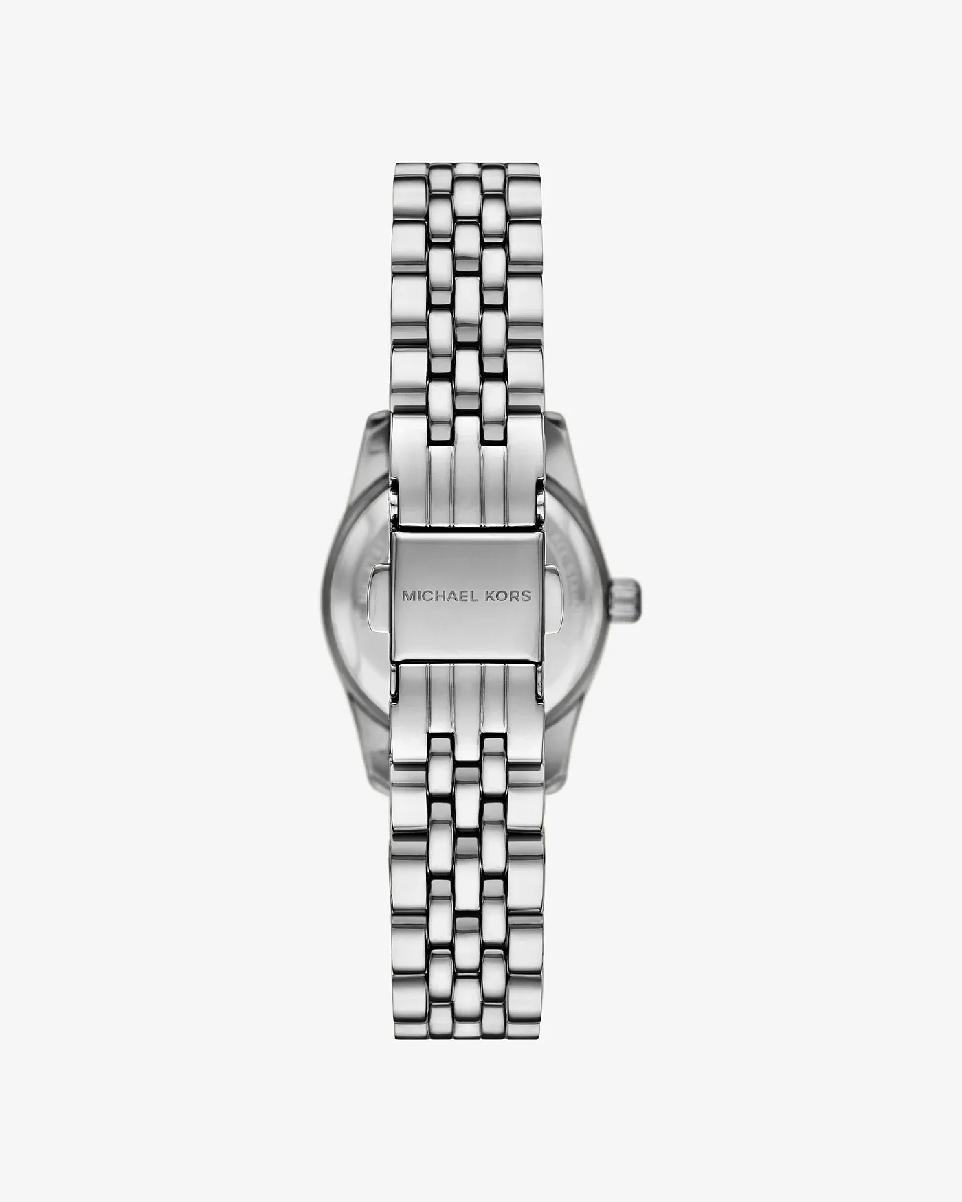 Часы Michael Kors Mini Lexington с паве и бордовым циферблатом, серебристые — 3