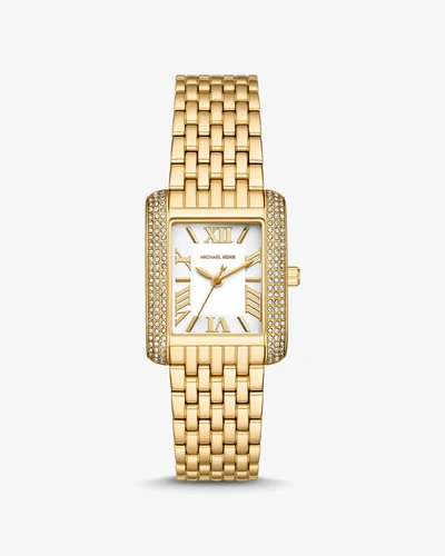 Часы Michael Kors Petite Emery Pavé золотистого тона