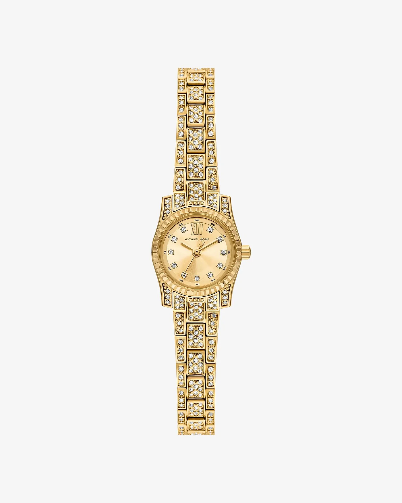 Часы Michael Kors Micro Lexington с паве, золотистые — 1
