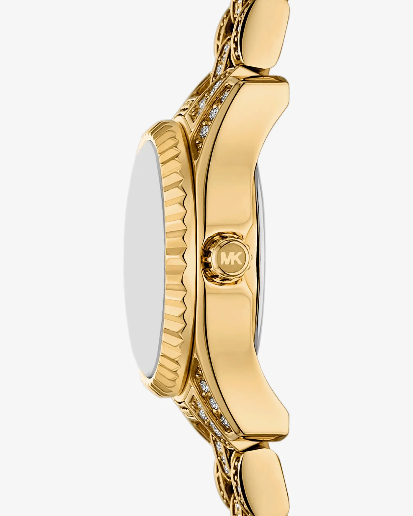 Часы Michael Kors Micro Lexington с паве, золотистые — 2