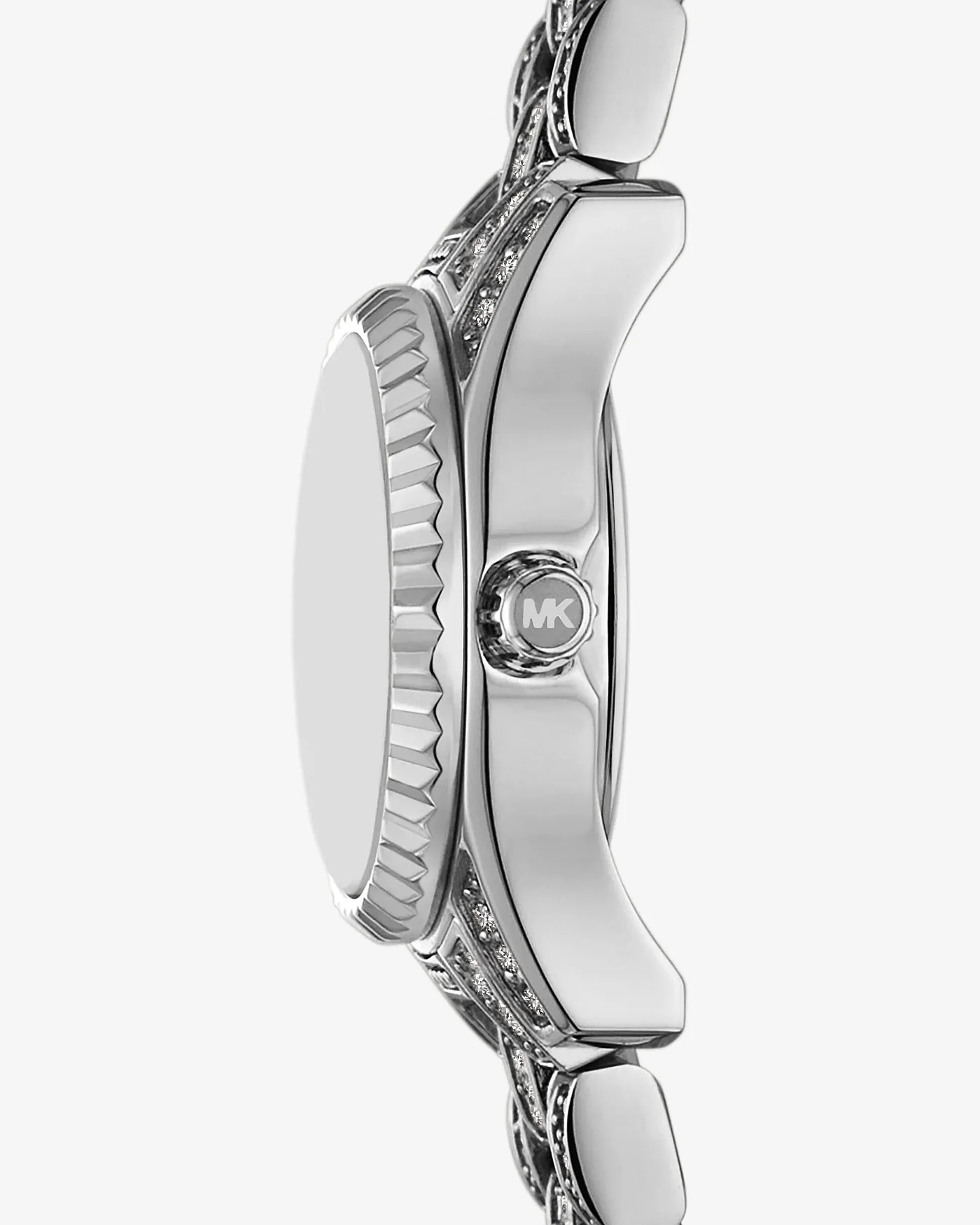 Часы Michael Kors Mini Lexington с паве, серебристые — 2