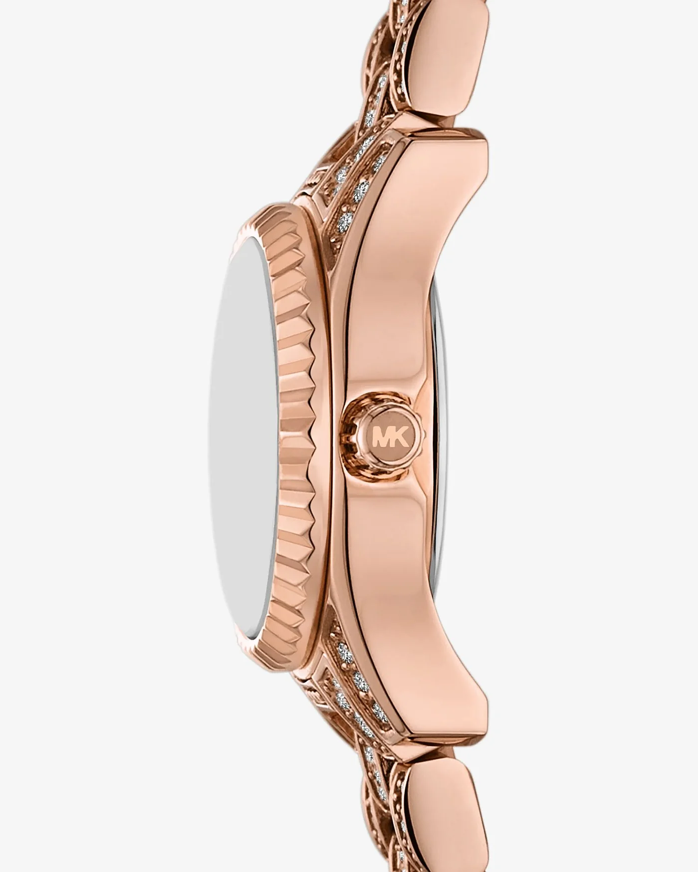 Часы Michael Kors Mini Lexington с паве в оттенке розового золота — 2