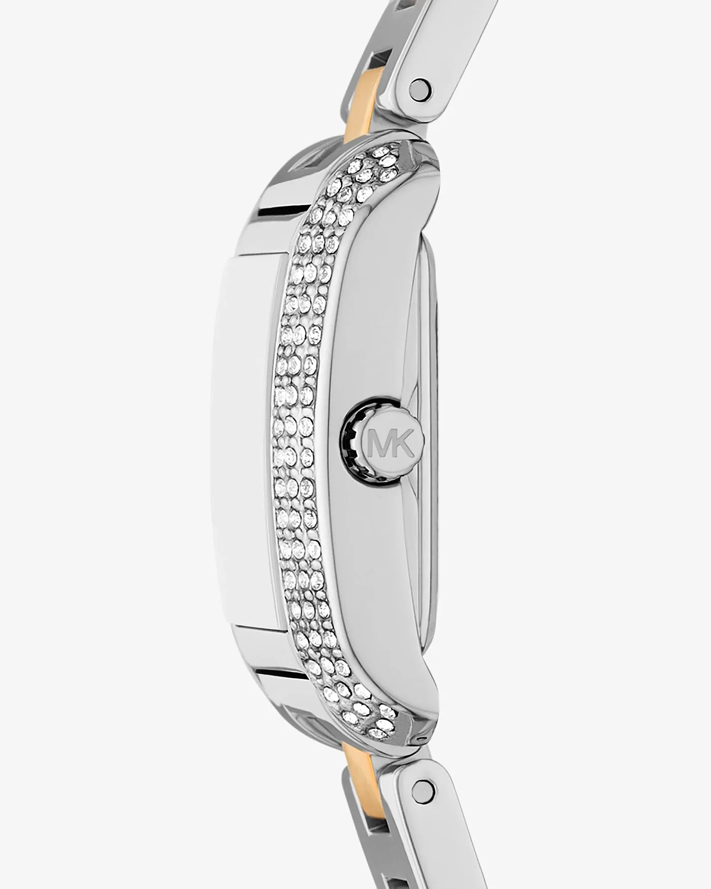 Часы Michael Kors Petite Emery Pavé серебристо-золотистые — 2