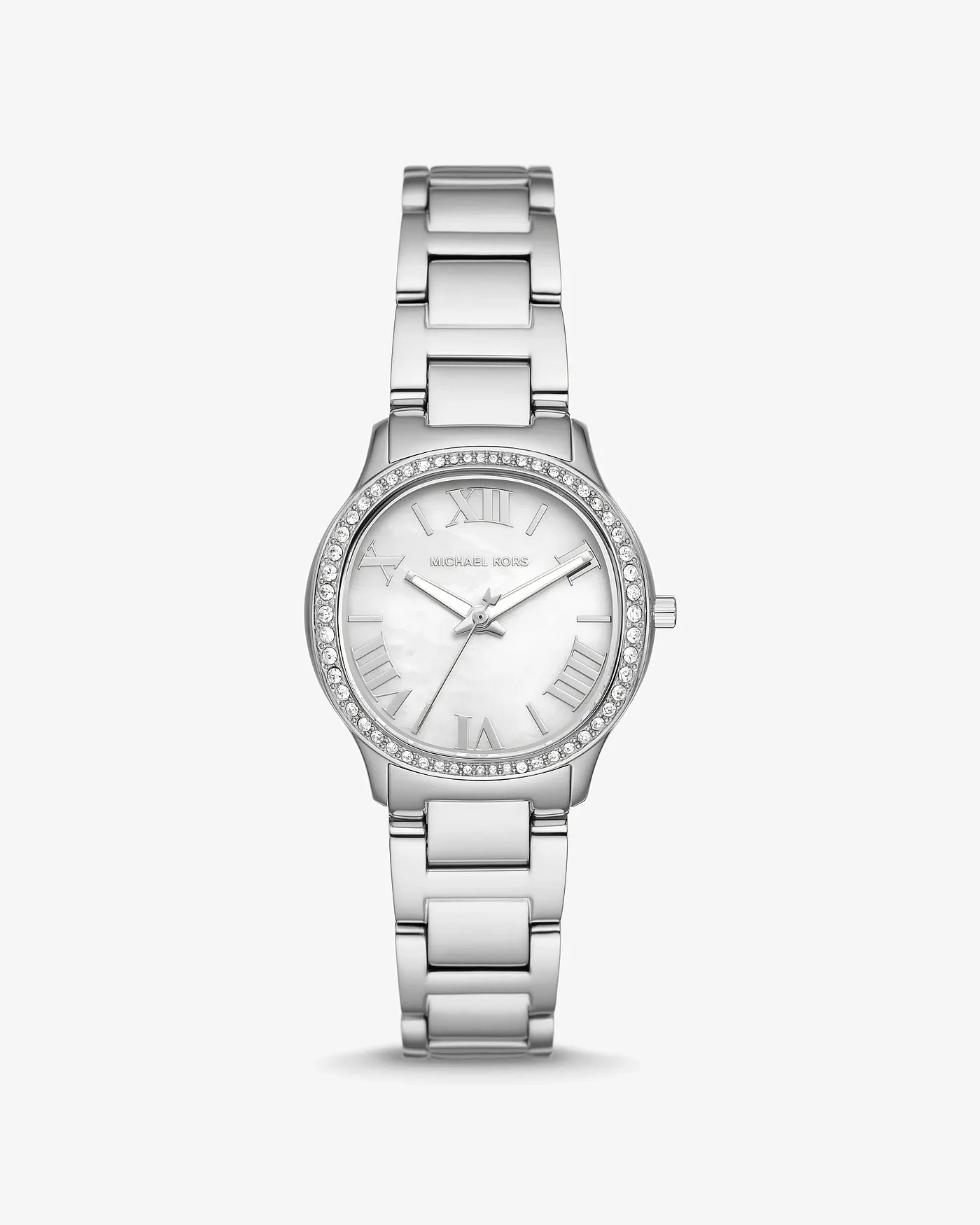 Часы Michael Kors Mini Sage Pavé серебристого тона — 1