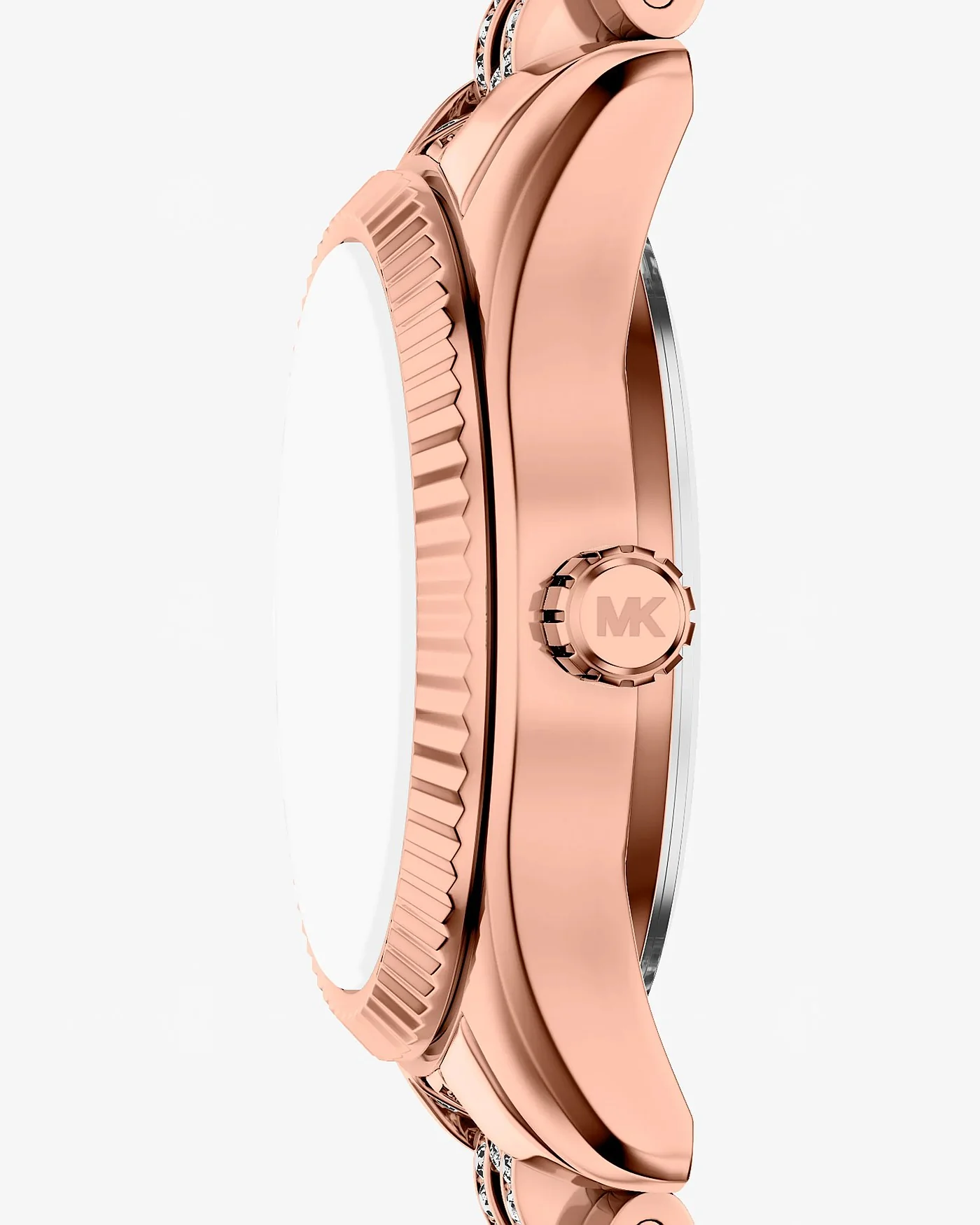 Часы Michael Kors Petite Lexington с паве, розово-золотые — 2