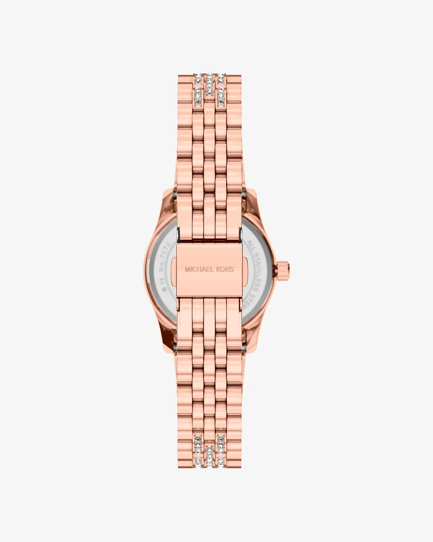 Часы Michael Kors Petite Lexington с паве, розово-золотые — 3