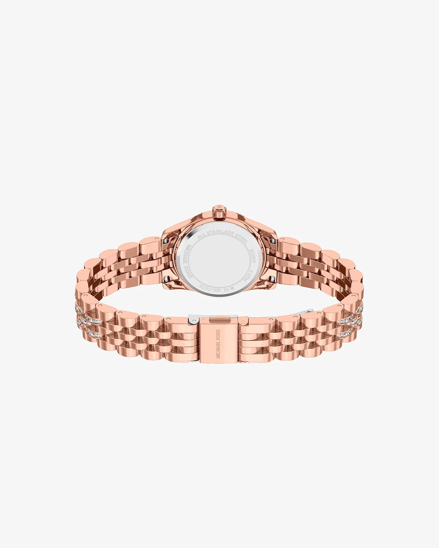 Часы Michael Kors Petite Lexington с паве, розово-золотые — 4