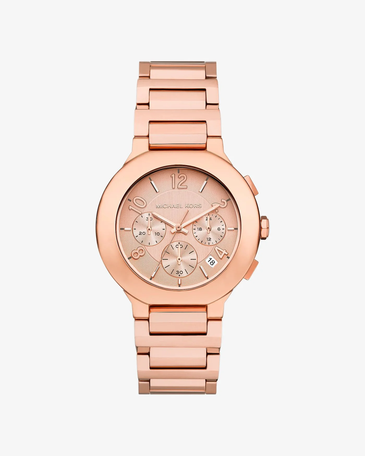 Часы Michael Kors Gramercy увеличенные, розово-золотистые — 1