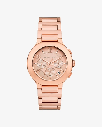 Часы Michael Kors Gramercy увеличенные, розово-золотистые