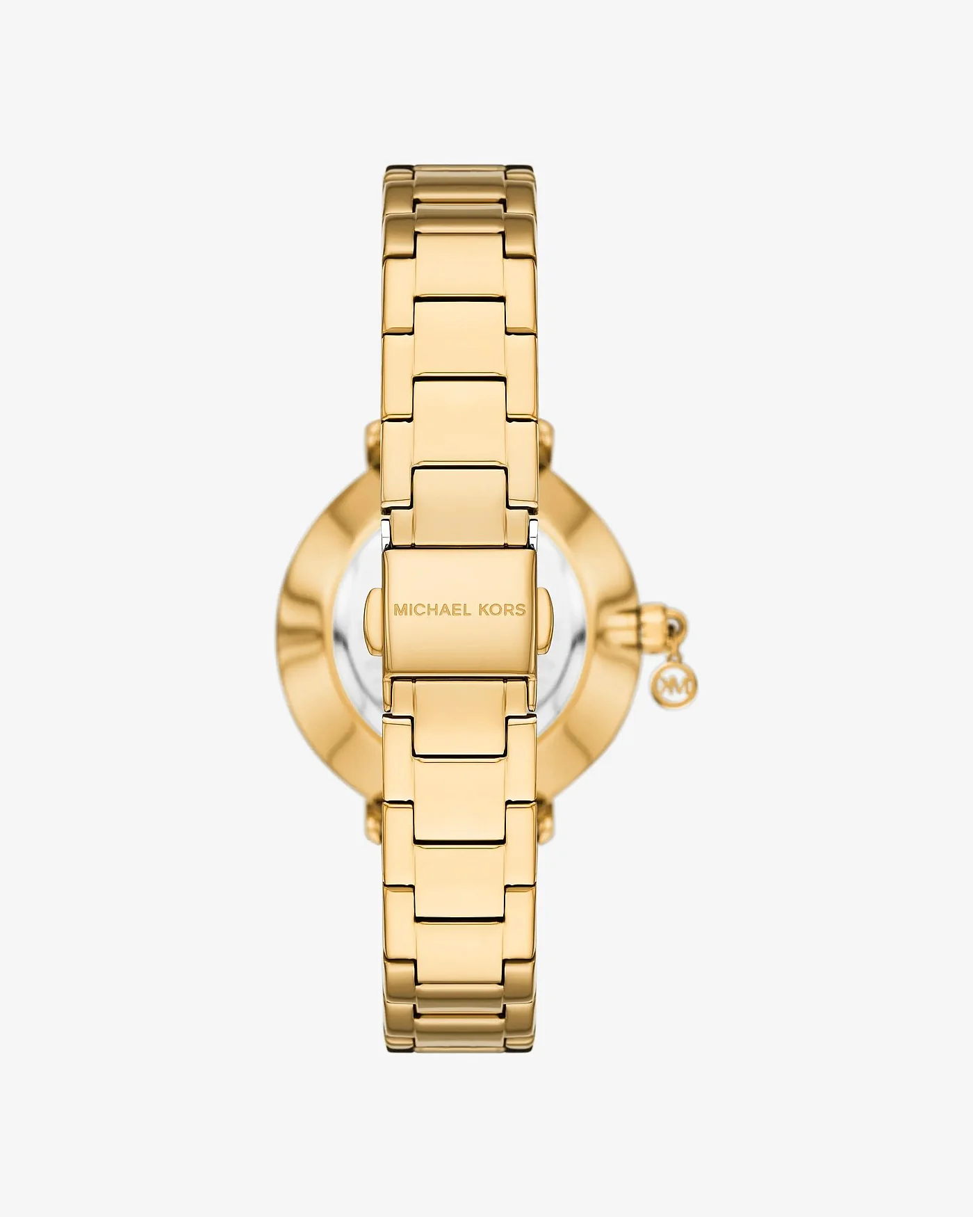 Женские часы Michael Kors Mini Pyper с кристаллами и золотистым браслетом — 3