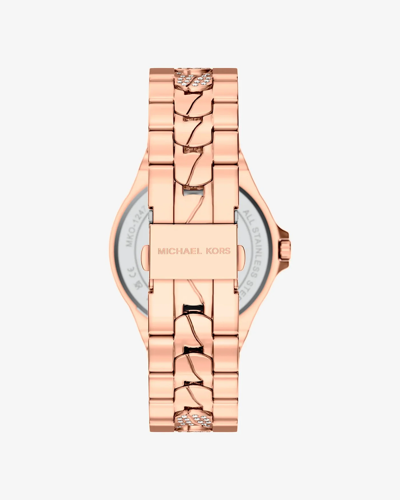 Наручные часы Michael Kors Lennox Pavé розово-золотистого тона (браслет) — 3