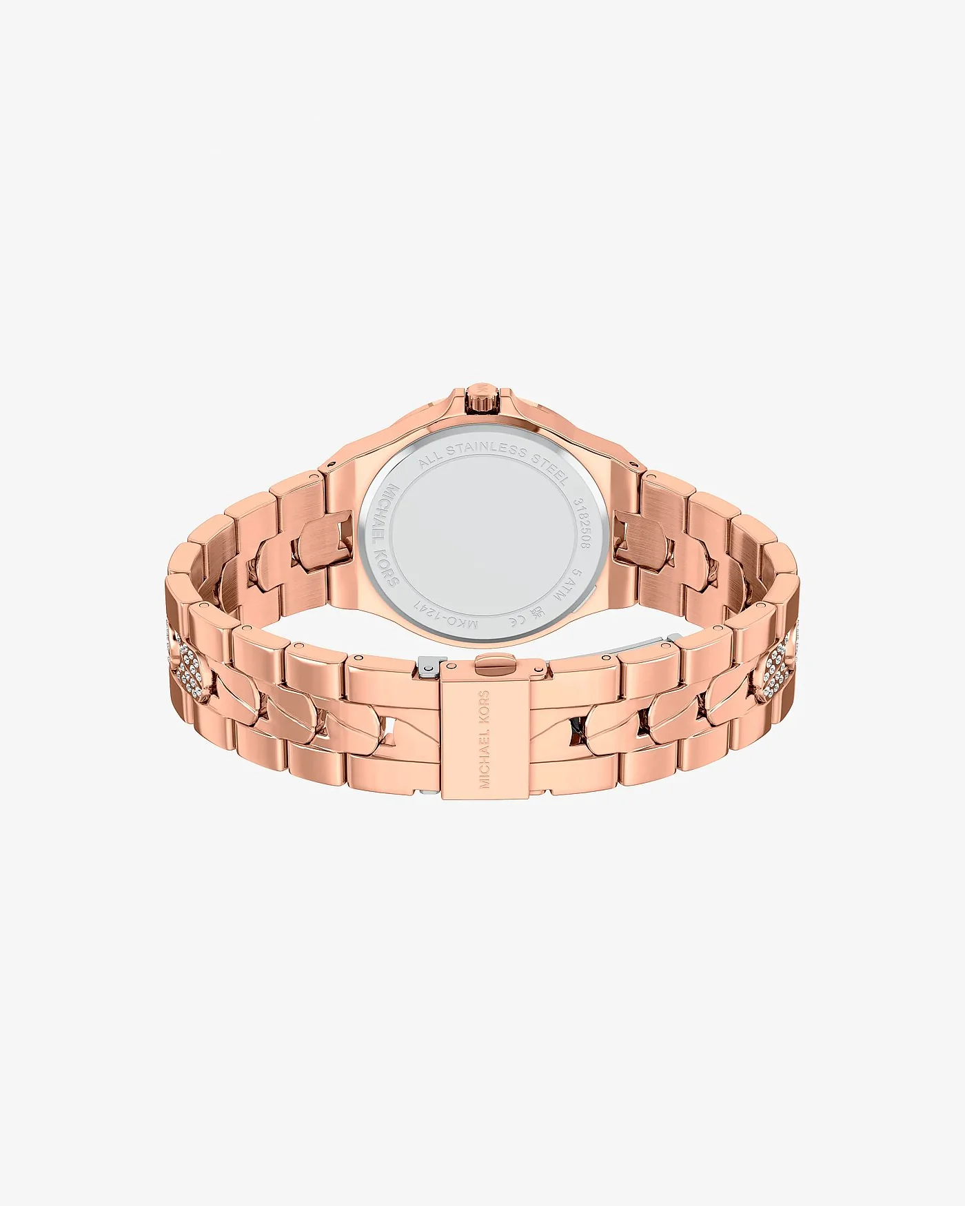 Наручные часы Michael Kors Lennox Pavé розово-золотистого тона (браслет) — 4