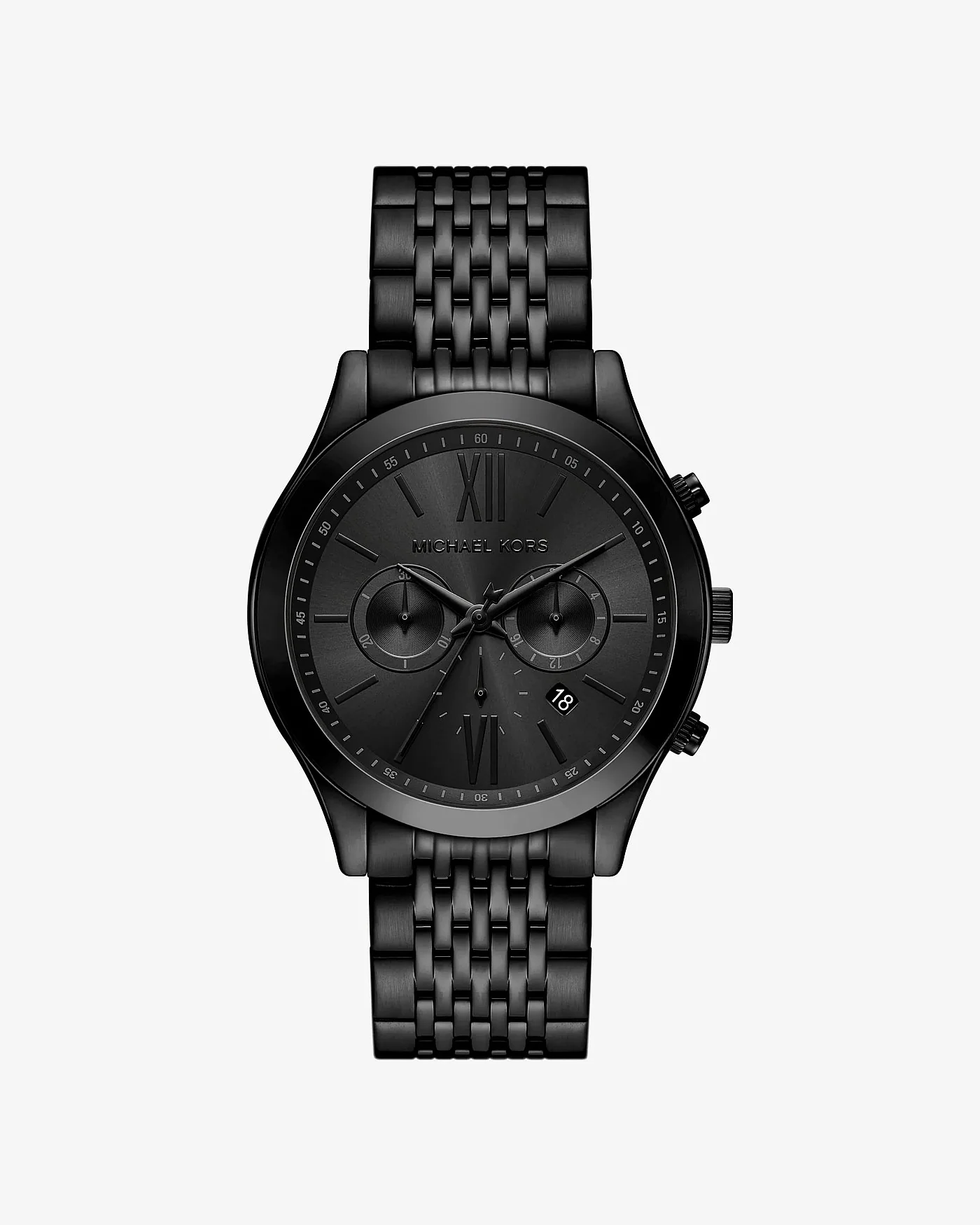 Наручные часы Michael Kors Овёрсайз Aspyn с чёрным покрытием — 1