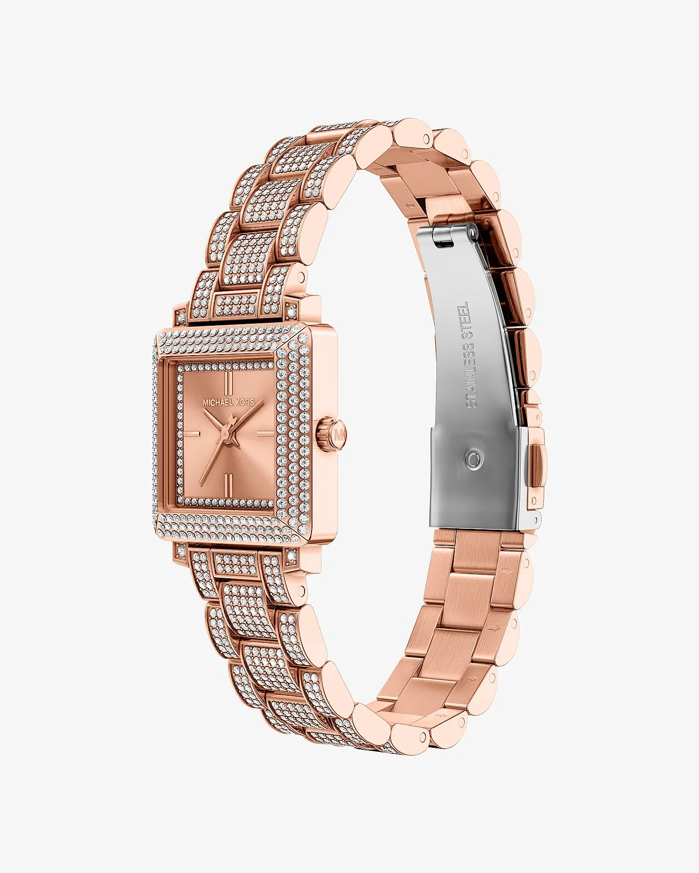 Наручные часы Michael Kors Petite Gwynn Pavé розово-золотистого тона — 5