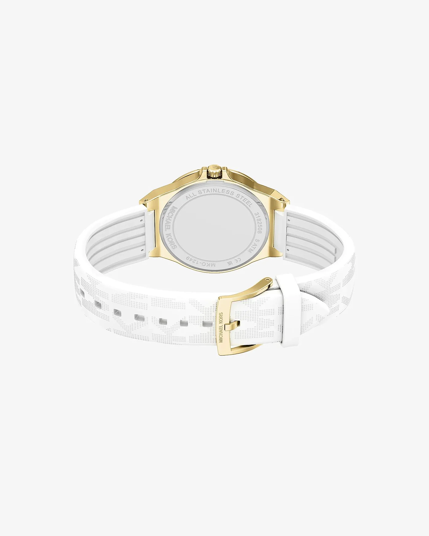 Наручные часы Michael Kors Lennox Pavé золотистого тона на силиконовом ремешке — 4