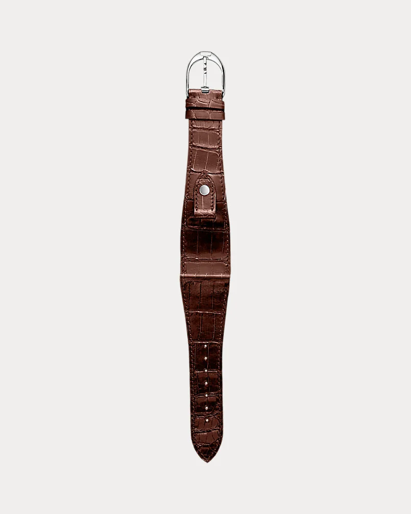 Ремешок для часов Stirrup из кожи аллигатора, большой размер — 1