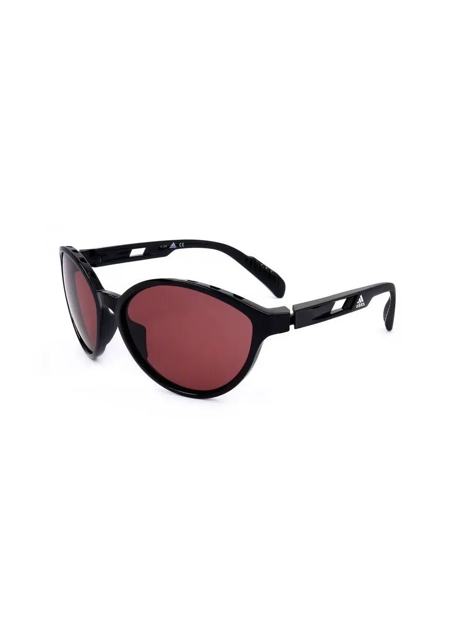 Женские солнцезащитные очки Adidas Cat Eye черного цвета SP0012-82D-2 — изображение 2 из 3, красный