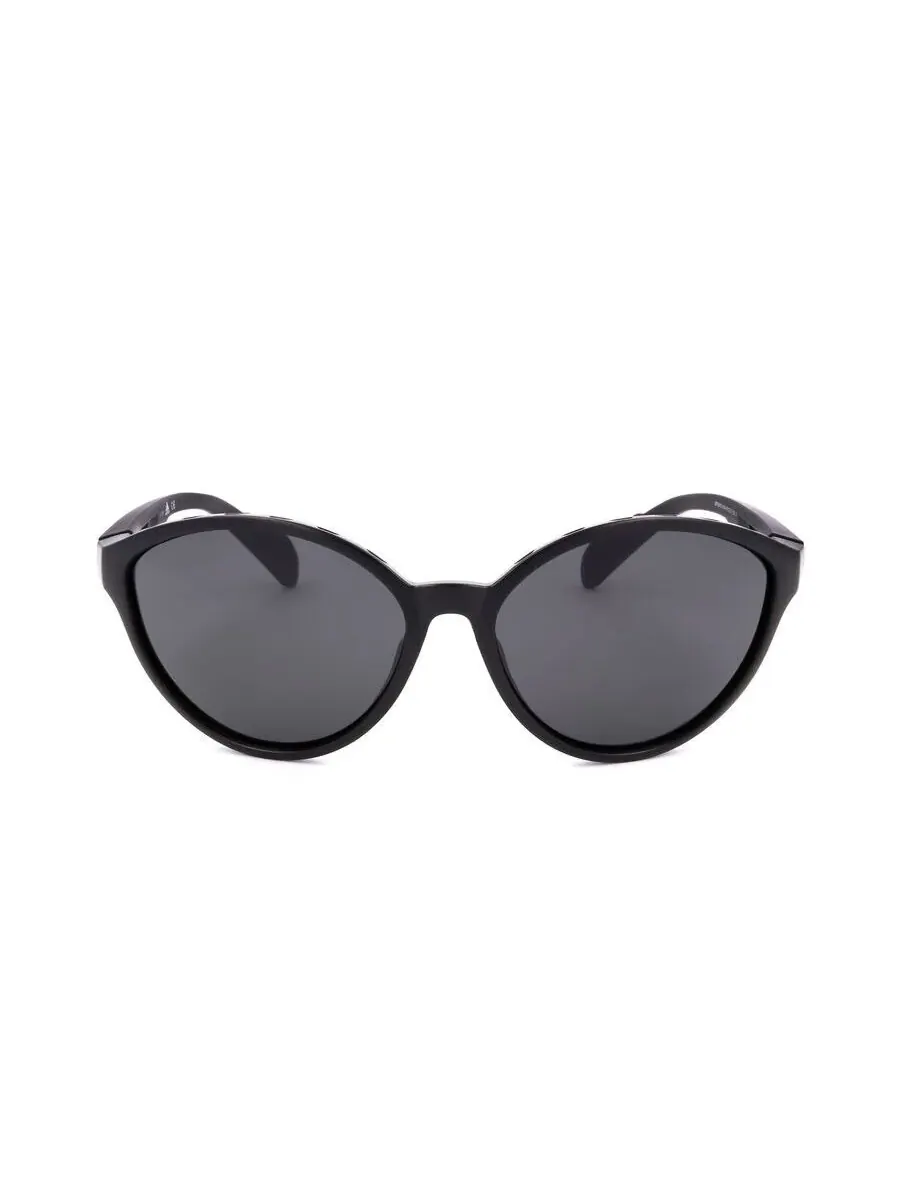 Женские черные круглые солнцезащитные очки Adidas SP0012-82D-1