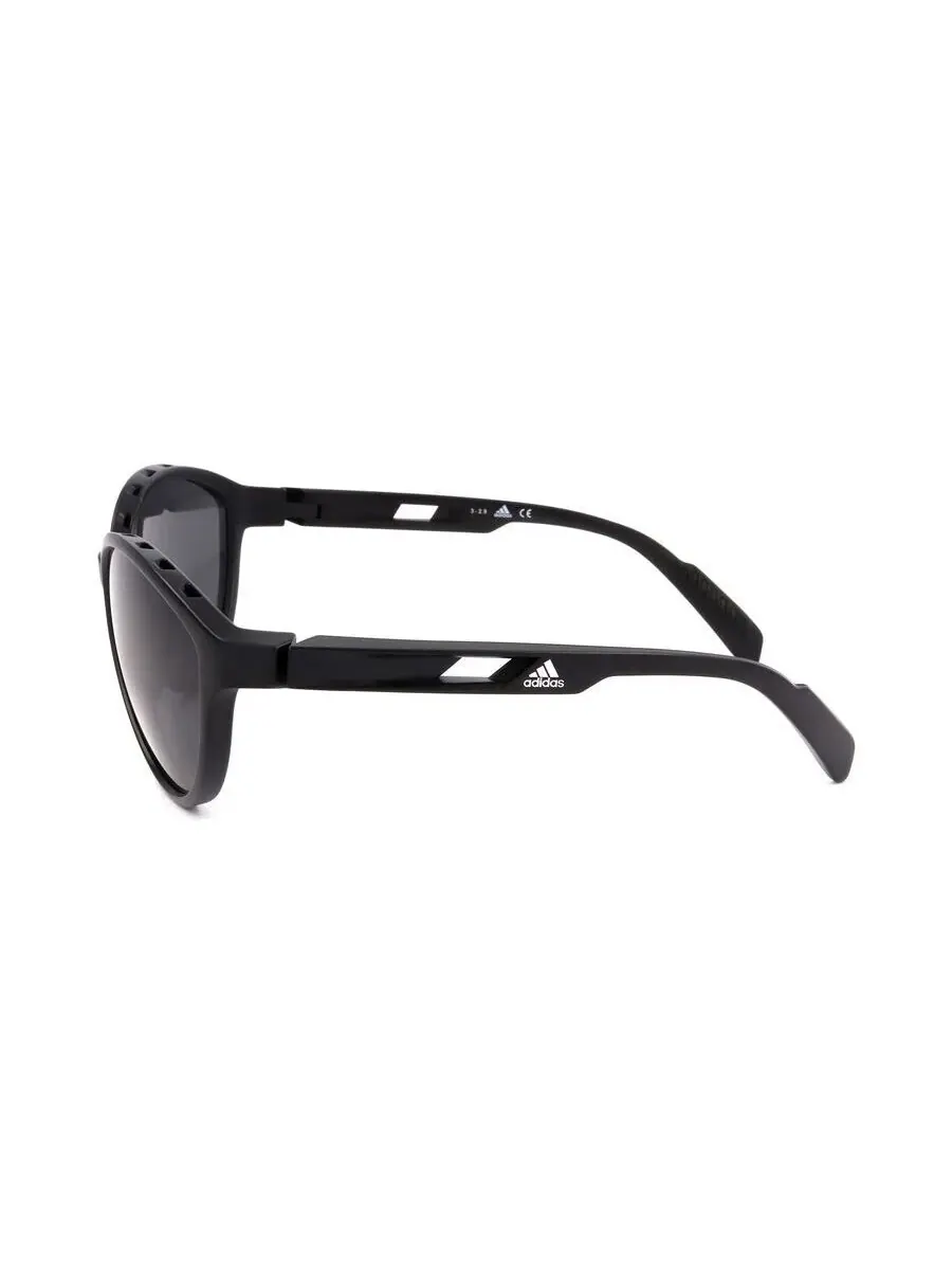 Женские черные круглые солнцезащитные очки Adidas SP0012-82D-1 — изображение 3 из 3, черный