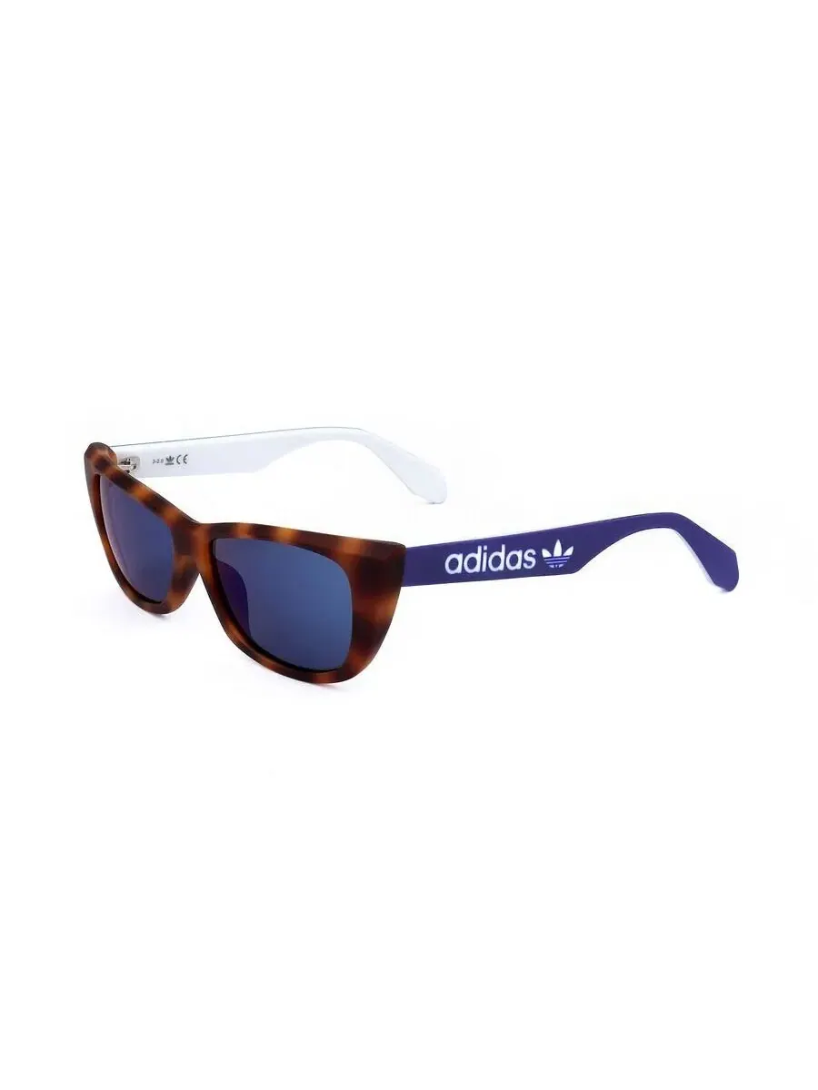 Женские коричневые солнцезащитные очки Adidas Cat Eye OR0027 — изображение 2 из 3, синий