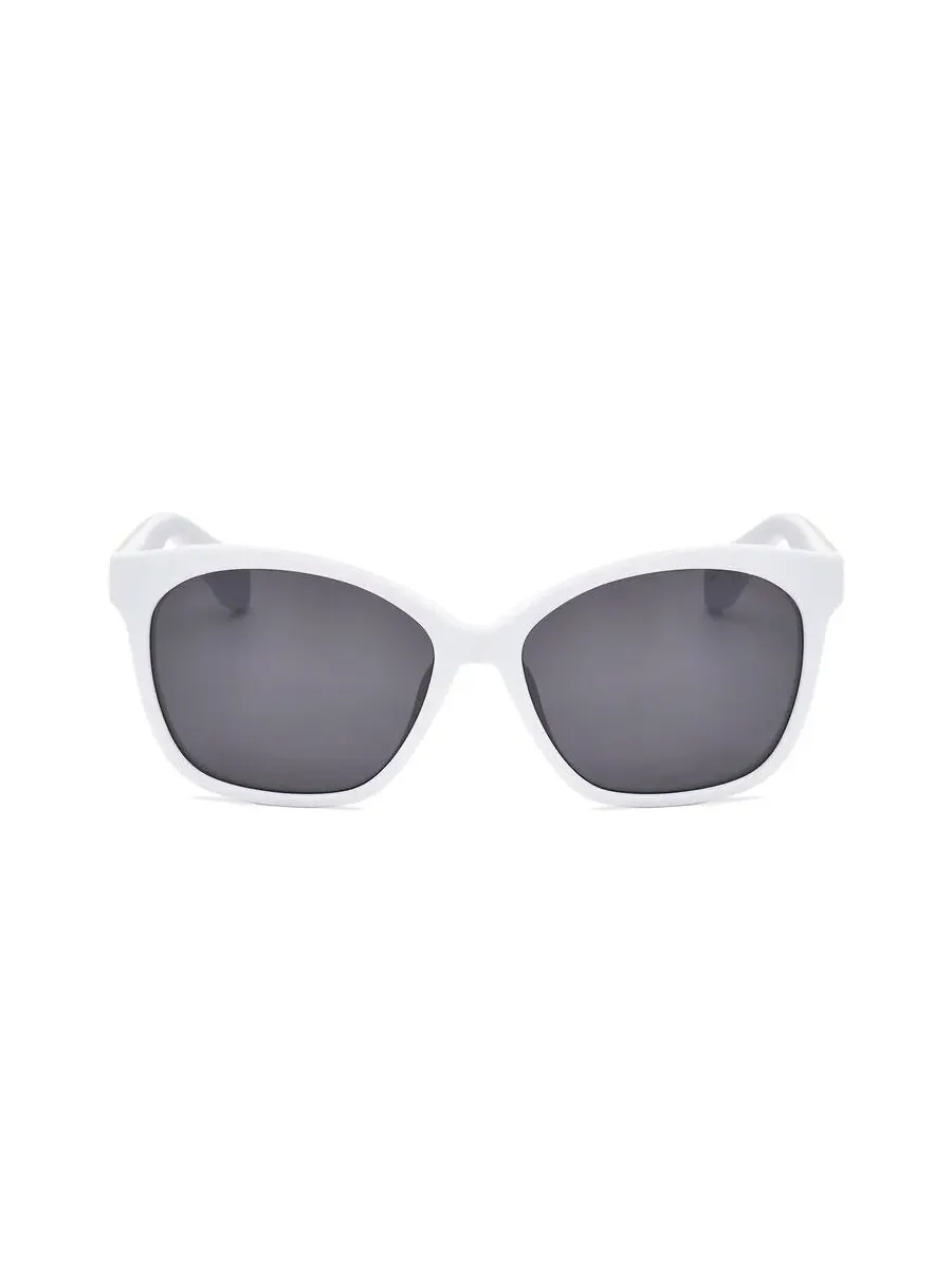 Женские белые солнцезащитные очки Adidas Cat Eye OR0045