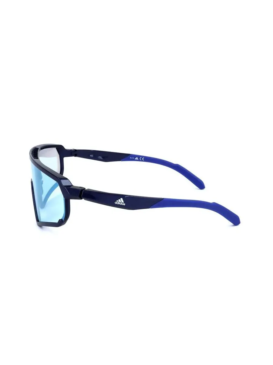 Мужские солнцезащитные очки Adidas Blue Shield SP0017-02E-4 — изображение 3 из 3, синий