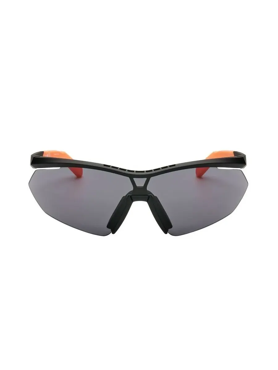 Унисекс солнцезащитные очки Adidas черного цвета Shield SP0016