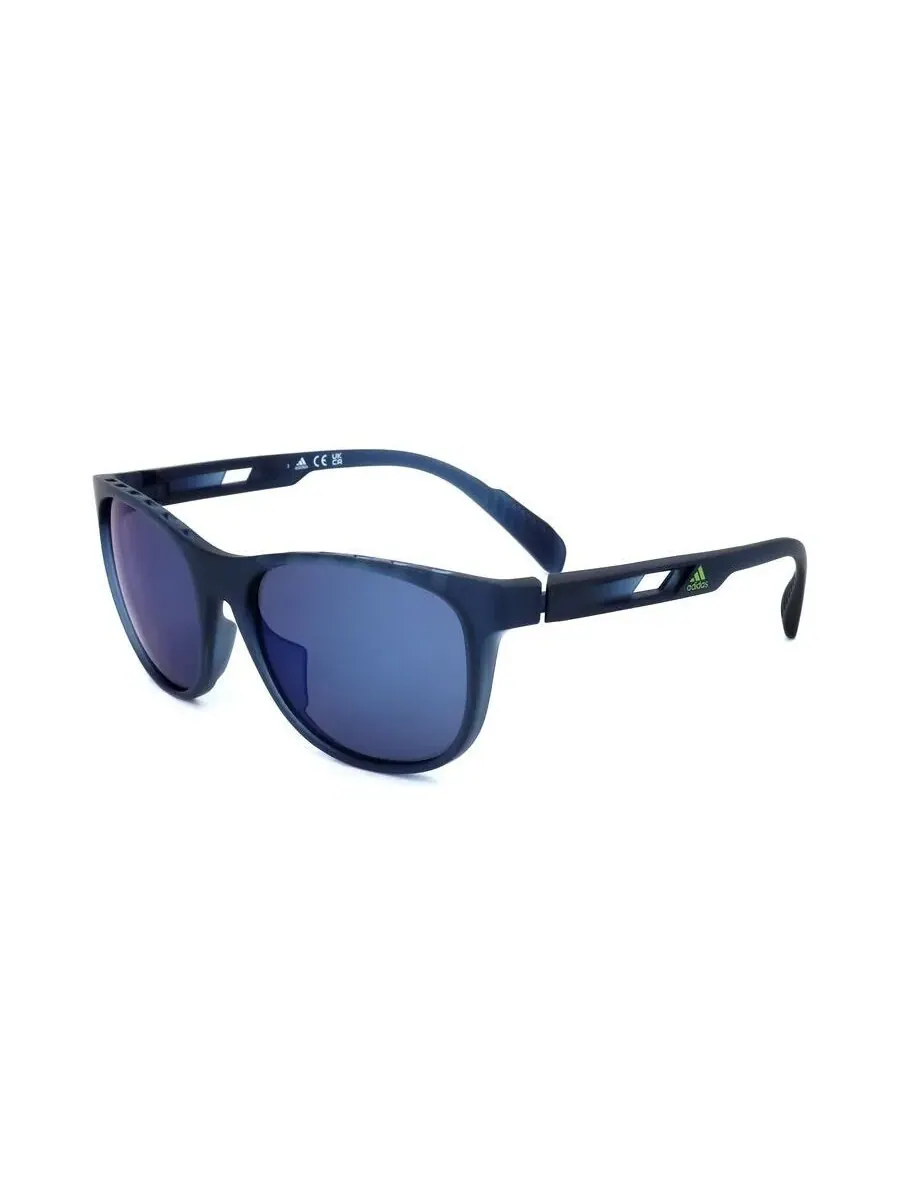 Солнцезащитные очки Adidas унисекс круглые синие SP0022-92V — изображение 2 из 3, синий