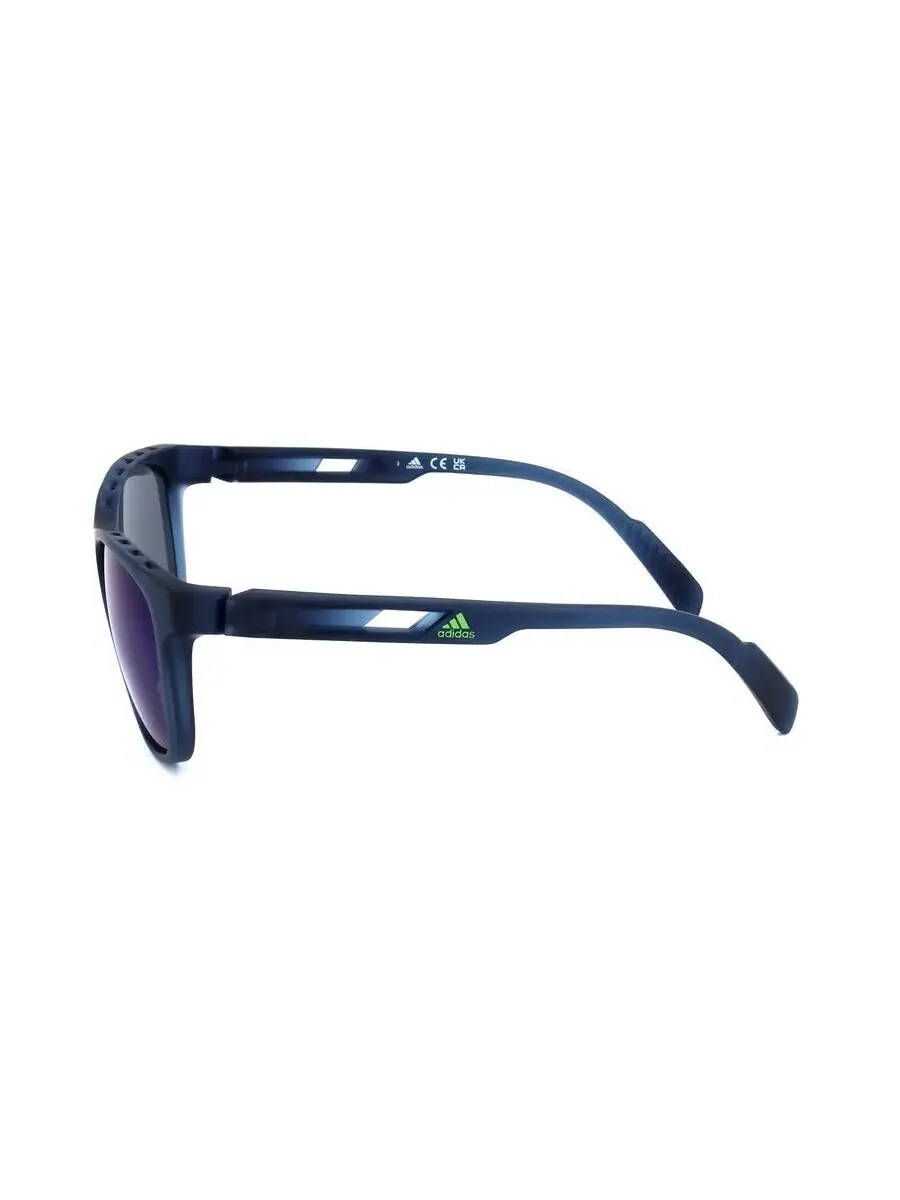 Солнцезащитные очки Adidas унисекс круглые синие SP0022-92V — изображение 3 из 3, синий