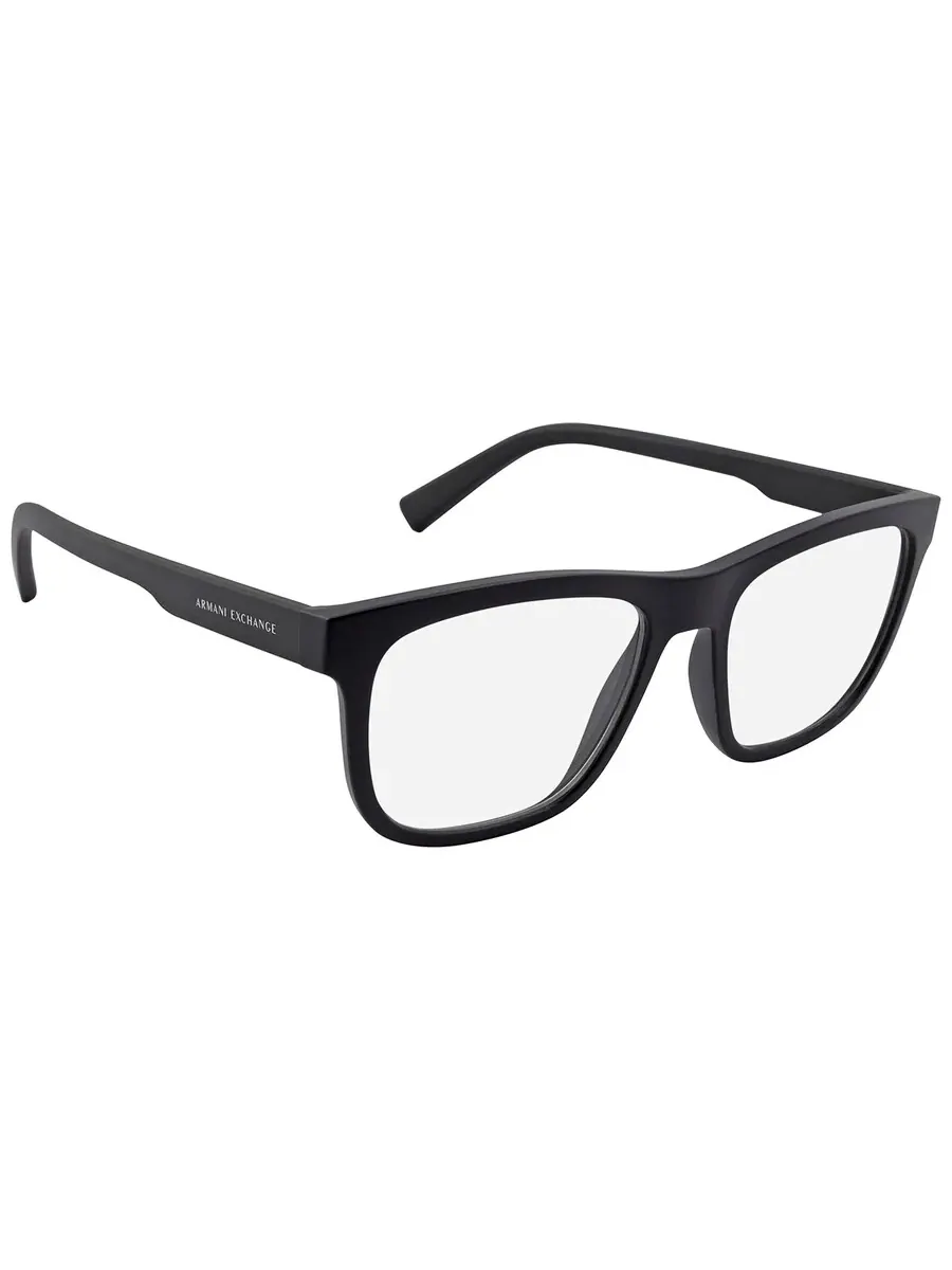 Демонстрационные линзы Armani Exchange, квадратные мужские очки AX3050 8078 53 — изображение 2 из 4, черный
