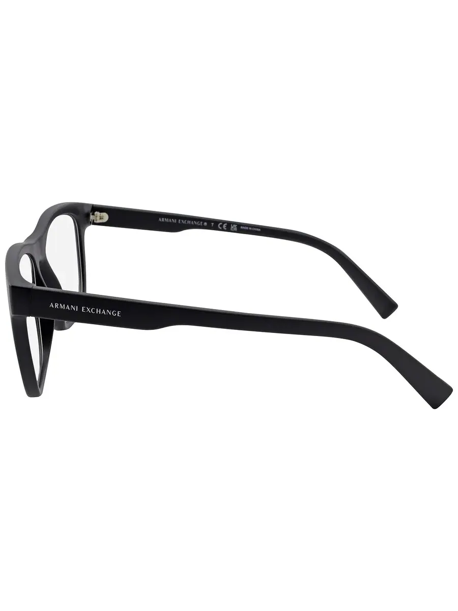 Демонстрационные линзы Armani Exchange, квадратные мужские очки AX3050 8078 53 — изображение 3 из 4, черный